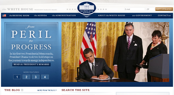 Captura de la página de la Casa Blanca